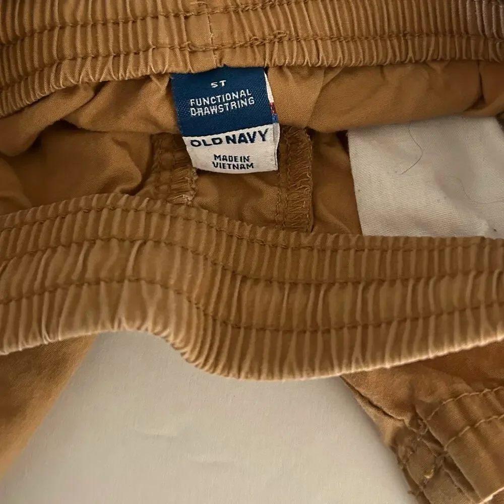 Old Navy Functional Drawstring Shorts Boys 5T Tan